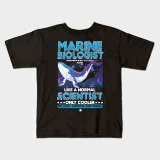 funny Marine Biologist Gift Kids T-Shirt